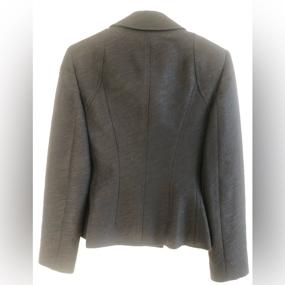 Hugo BOSS short jacket blazer double breasted lightweight wool Italy 2 long slvs - Picture 10 of 10